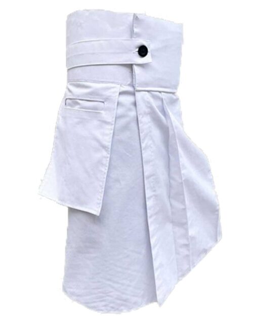 White Modern Utility Kilt