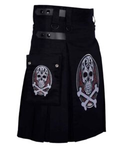 Punk Rock Skull Kilt