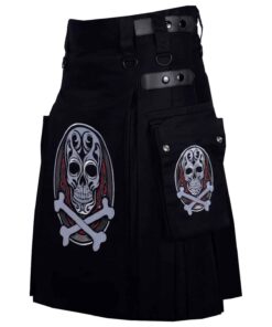 Punk Rock Skull Kilt