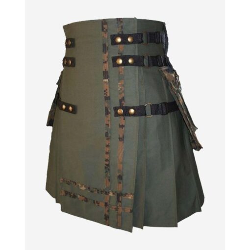 Army Green Camouflage Kilt | Kilt | usakiltshop.com