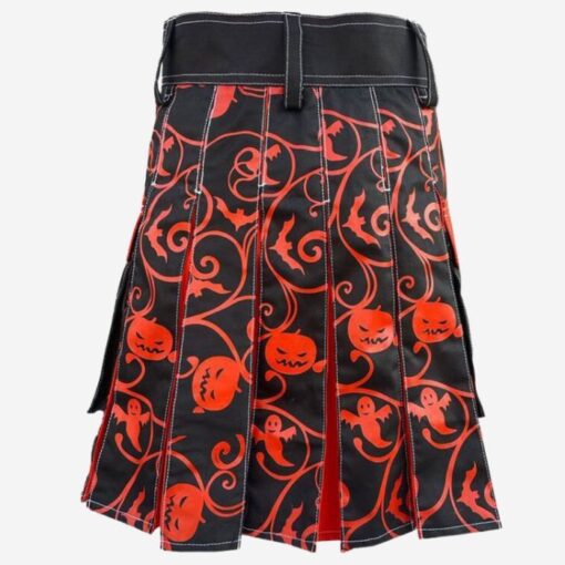Jack O'Lantern Halloween Hybrid Kilt