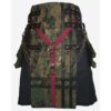 Black Canvas Digital Camouflage Kilt