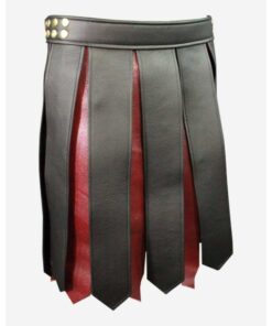 Gladiator Leather Utility Kilt For Men