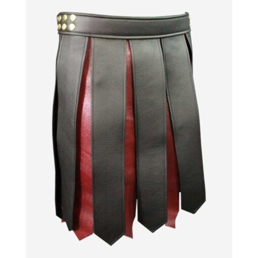 Gladiator Leather Utility Kilt For Men