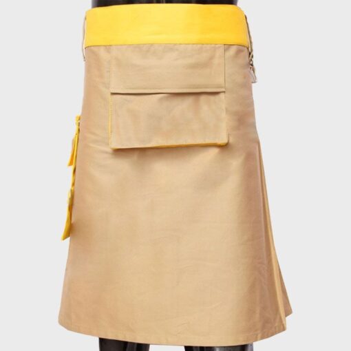 Khaki and Yellow Hybrid Kilt - Image 2