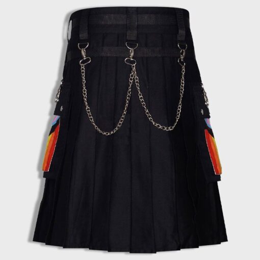 LBGTQ Rainbow Utility Kilt - Image 3
