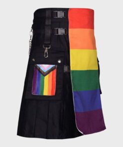 LBGTQ Rainbow Utility Kilt | Gay Kilt | usakiltshop.com