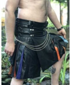 Gay Leather Pride Kilt