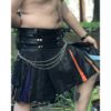 Gay Pride Leather Kilt
