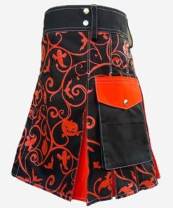 Jack O'Lantern Halloween Hybrid Kilt