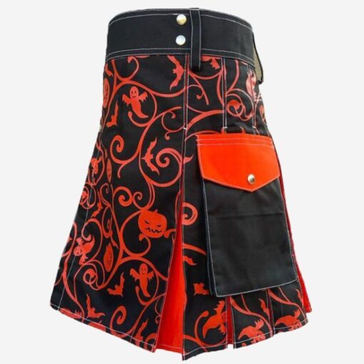Jack O'Lantern Halloween Hybrid Kilt