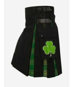Hybrid Black Irish Kilt | Hybrid kilt | usakiltshop.com