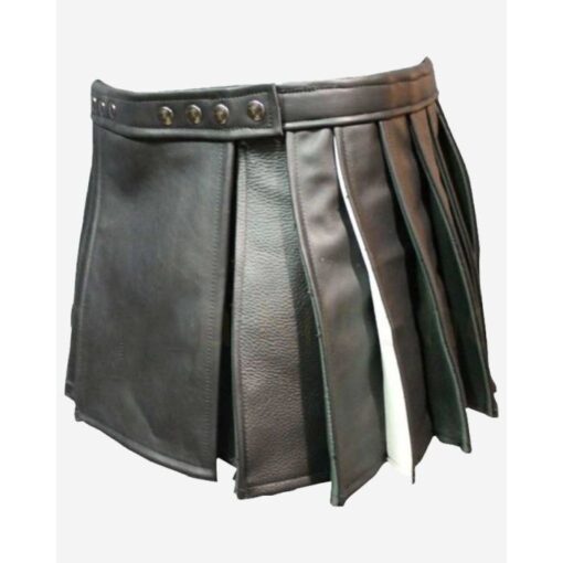 Women Leather Kilt - Image 2